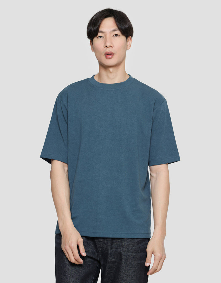 SUKO QUICK DRY KERAH BULAT LENGAN PENDEK KAOS OVERSIZE PRIA