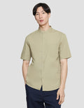 Suko Mandarin Collar Men's Short Sleeve Shirt