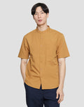 Suko Mandarin Collar Men's Short Sleeve Shirt