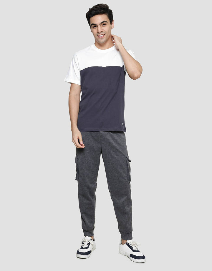American Jeans Cut And Sewn 2 Color Comb 24S Kaos Lengan Pendek Pria