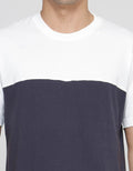American Jeans Cut And Sewn 2 Color Comb 24S Men's Short Sleeve T-Shirt