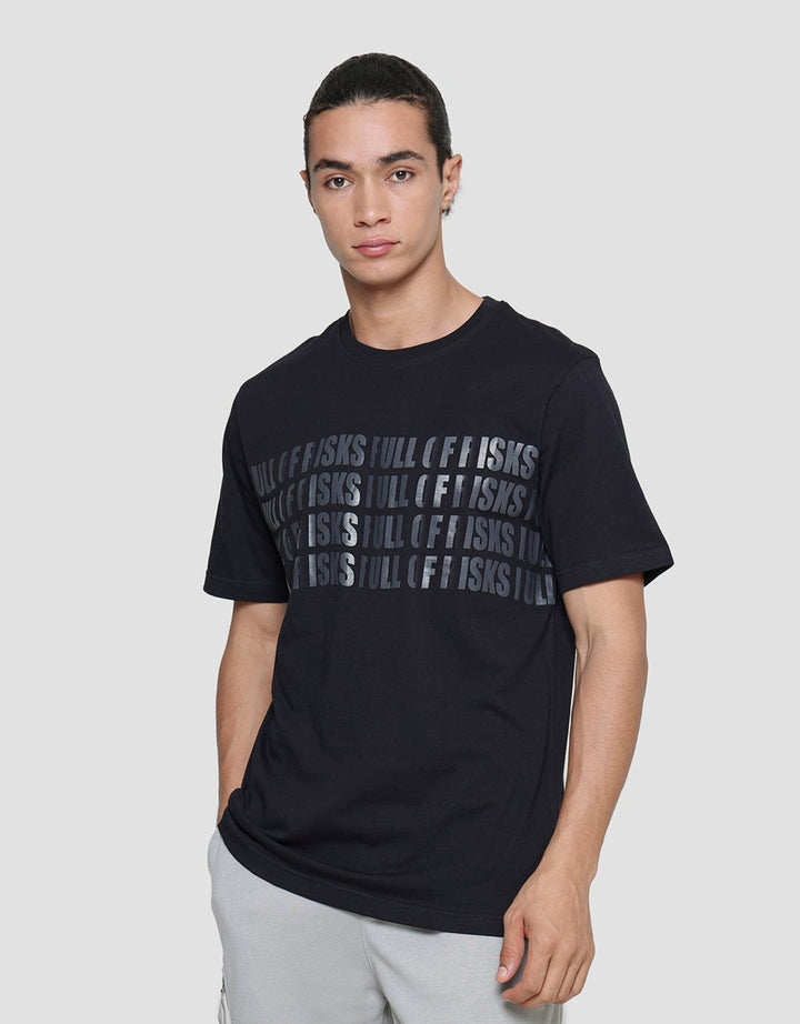 American Jeans Kaos Lengan Pendek Pria Wording Front Print