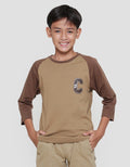 Nevada Logo C Kaos Lengan 3/4 Raglan Anak Laki-Laki