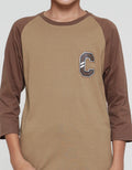Nevada Logo C Kaos Lengan 3/4 Raglan Anak Laki-Laki