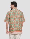 Adikusuma Tenun Ikat Kemeja Batik Lengan Pendek Pria