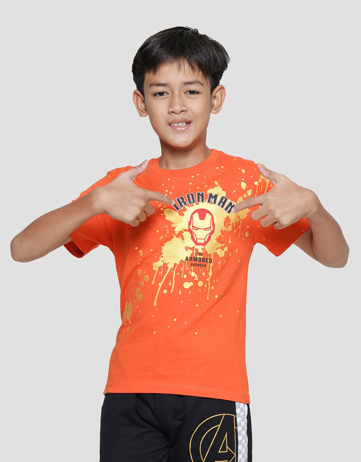 Marvel Iron Man Splash Boys T-Shirt