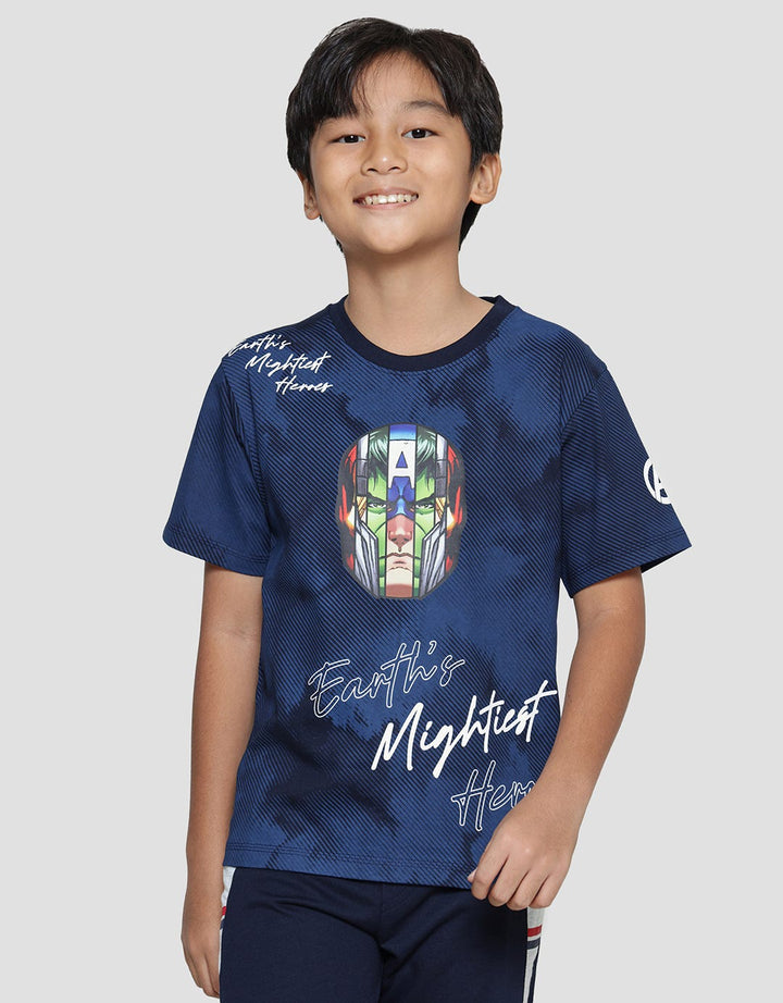 Marvel All Char Mask Chest Boys T-Shirt