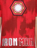 Marvel Avengers Iron Man Logo Dada Kaos Anak Laki-Laki