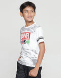 Marvel Boys Short Sleeve T-Shirt Print Marvel Logo Char