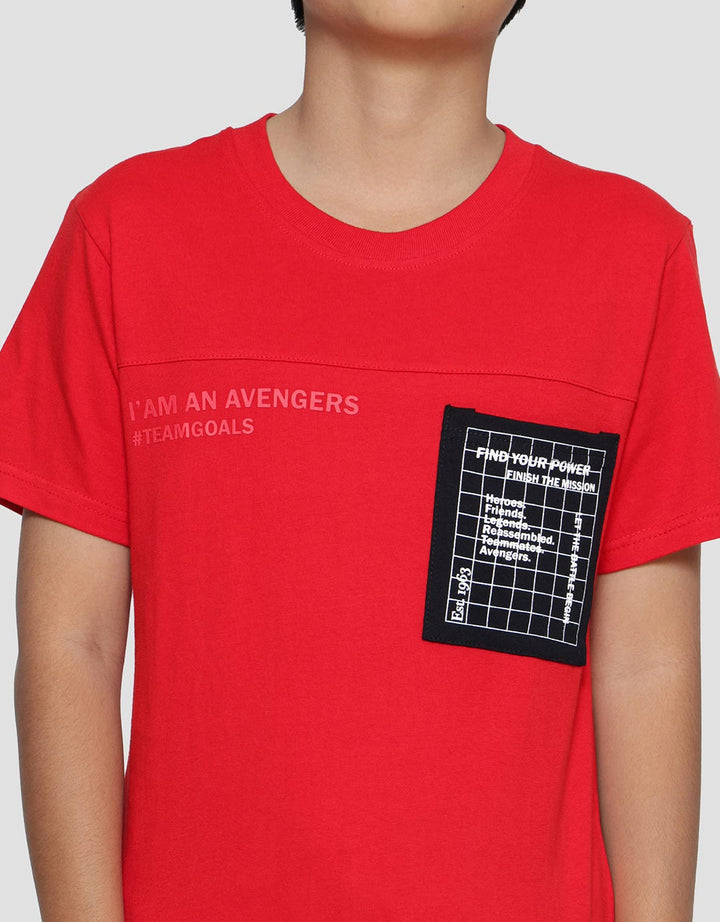 Marvel Avengers Wording Kaos Anak Laki-laki