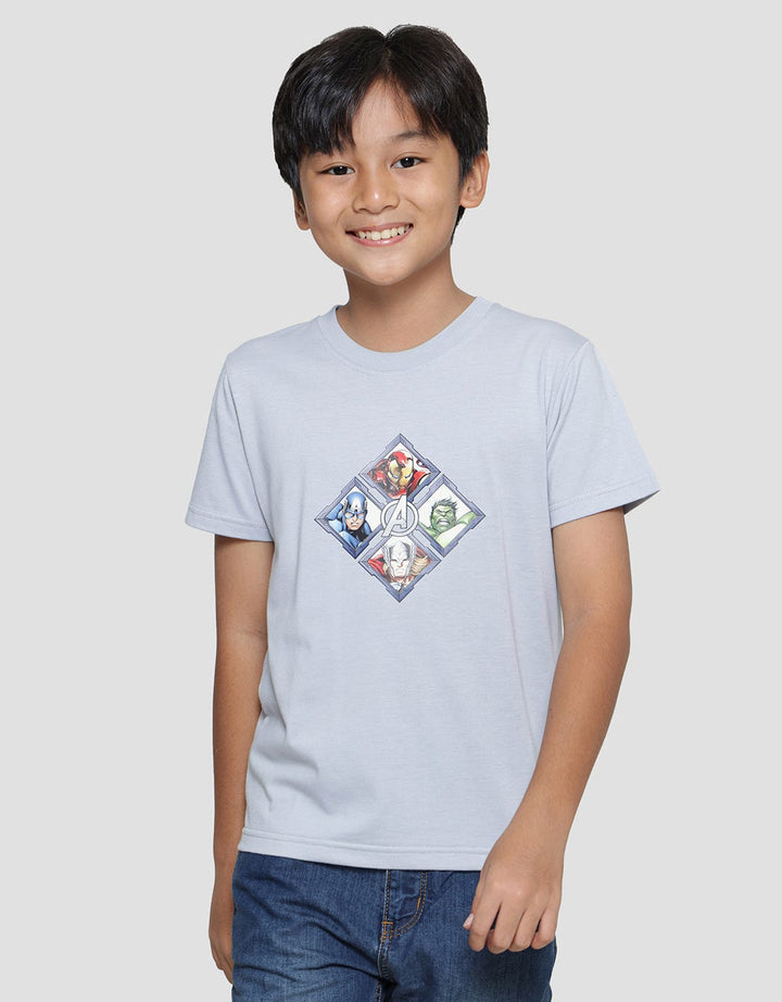 Marvel Avenger Wajik Print Boys Short Sleeve T-Shirt