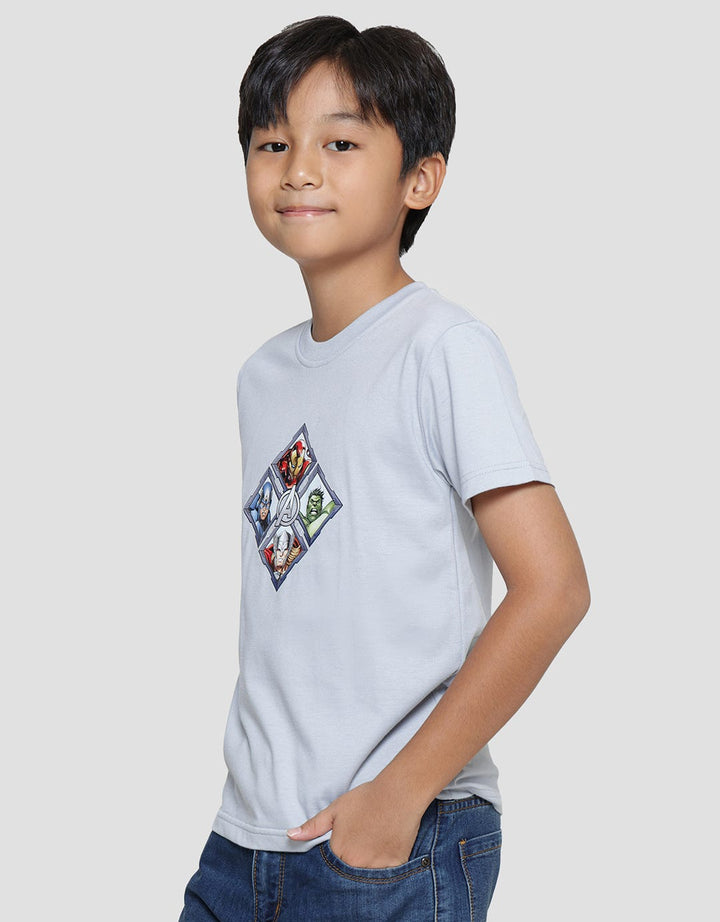 Marvel Avenger Wajik Print Boys Short Sleeve T-Shirt