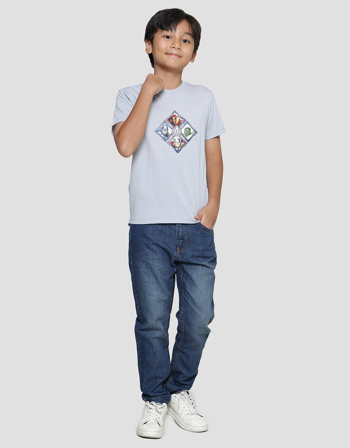 Marvel Avenger Wajik Print Boys Short Sleeve T-Shirt
