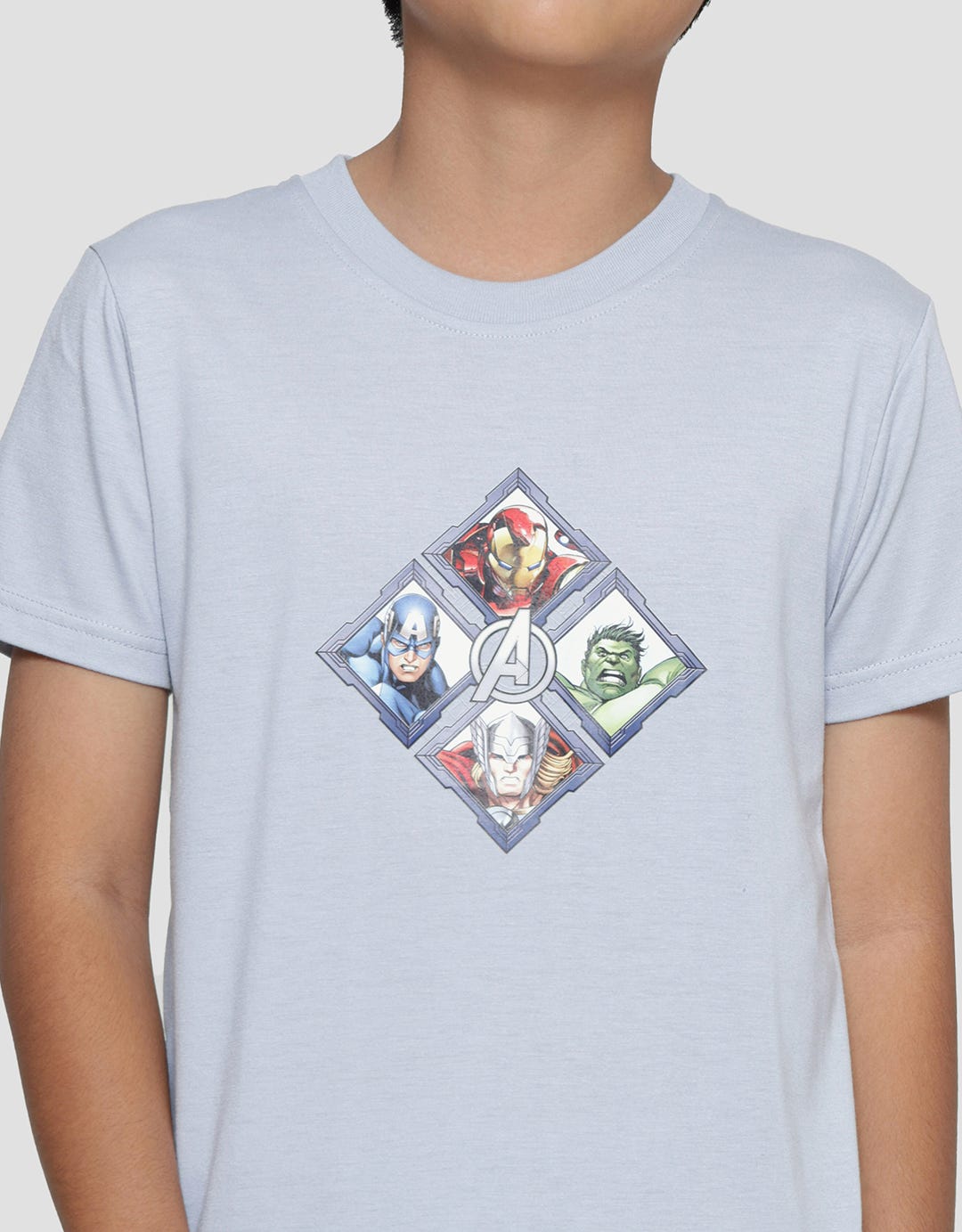 Marvel Avenger Wajik Print Boys Short Sleeve T-Shirt