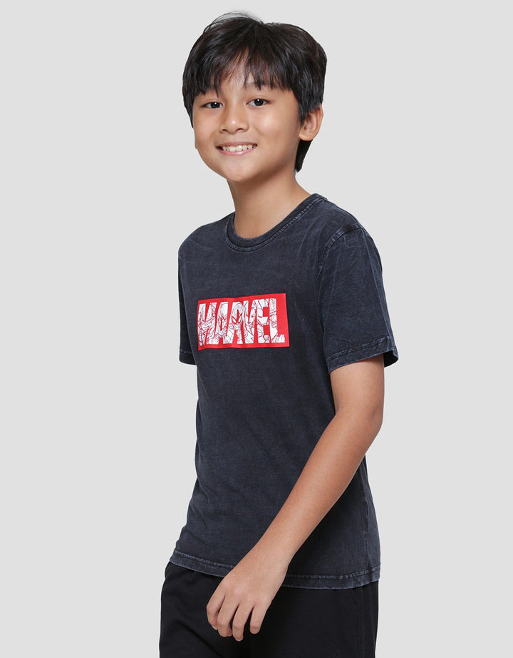 Marvel Logo Tiedye Kaos Lengan Pendek Anak Laki-Laki
