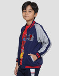 Marvel Spiderman Face Waffle Jaket Bomber Anak Laki-laki
