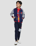 Marvel Spiderman Face Waffle Jaket Bomber Anak Laki-laki
