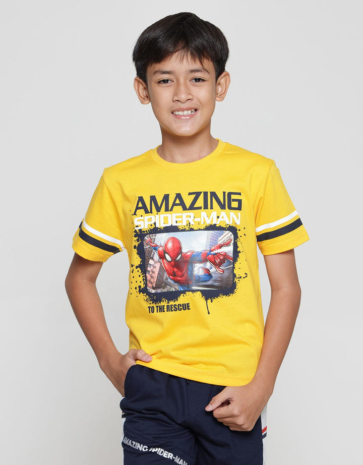 Marvel Kaos Lengan Pendek Anak Laki-laki  Print Spiderman Amazing