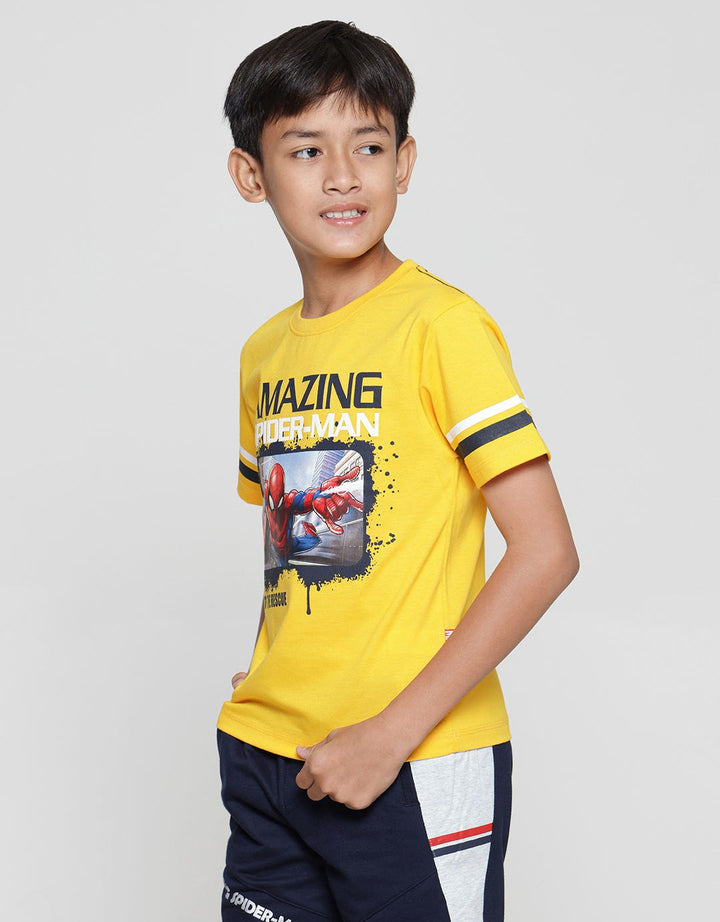 Marvel Kaos Lengan Pendek Anak Laki-laki  Print Spiderman Amazing