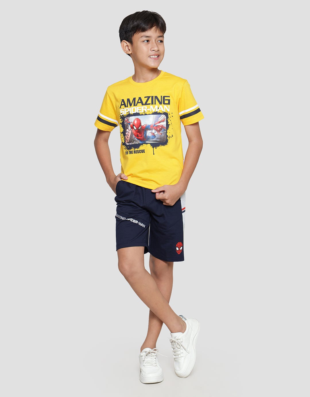Marvel Kaos Lengan Pendek Anak Laki-laki  Print Spiderman Amazing