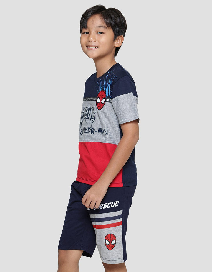Marvel Cutsewn Amazing Face Boys Spiderman Short Sleeve T-Shirt