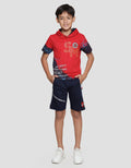 Marvel Kaos Lengan Pendek Anak Laki-laki  Hoodie Spiderman Splash