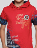 Marvel Kaos Lengan Pendek Anak Laki-laki  Hoodie Spiderman Splash