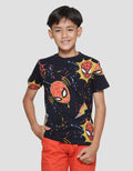 Marvel Spd Face Splash Paint Boys Short Sleeve T-Shirt