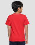 Marvel Spiderman Thwip Squatting Web Chennile Boys Short Sleeve T-shirt