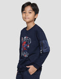 Marvel Spiderman Webbed Woder Zipper Sweater Anak Laki-Laki