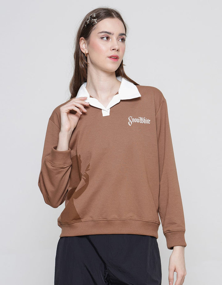 Disney Mickey Adventure Collar Sweater Wanita