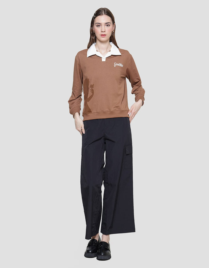 Disney Mickey Adventure Collar Sweater Wanita