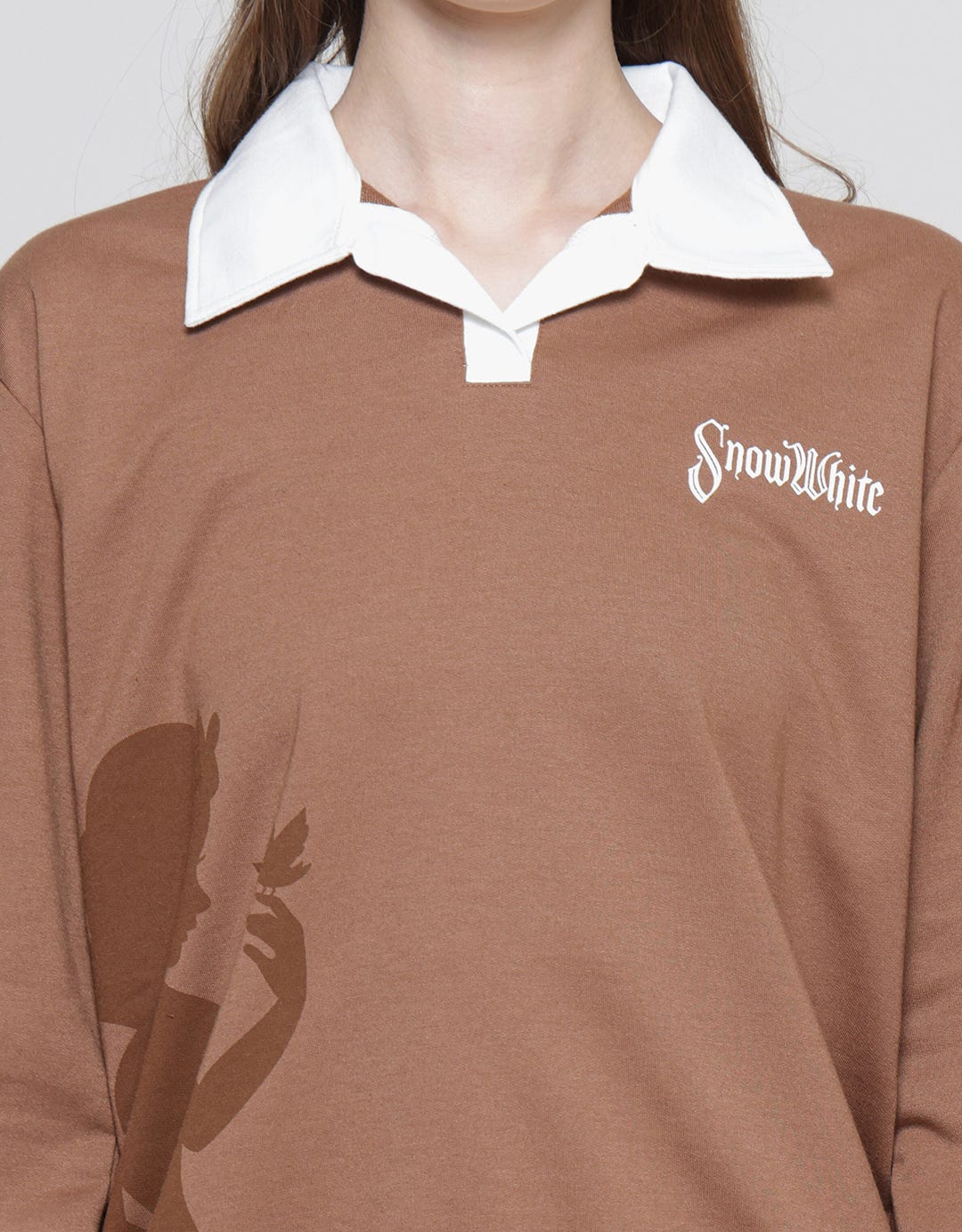 Disney Mickey Adventure Collar Sweater Wanita