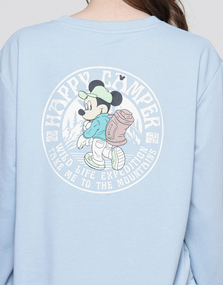 Disney Mickey Adventure Print Sweater Wanita