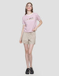 Disney Boxy Mickey And Friends Print Puff Kaos Wanita