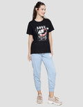 Disney Mickey Love Valentine Women's Basic Short Sleeve T-Shirt