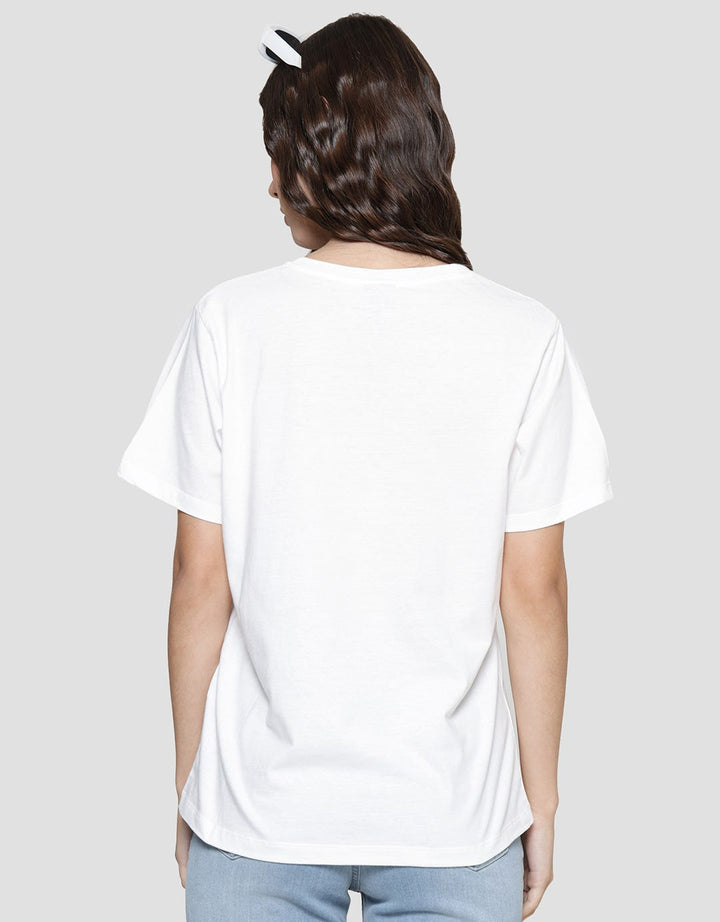 Disney Basic Print Mickey Forever Valentine Kaos Wanita