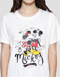 Disney Basic Print Mickey Forever Valentine Kaos Wanita