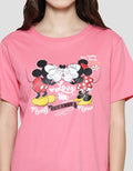 Disney Basic Print Mickey Valentine Women's T-Shirt