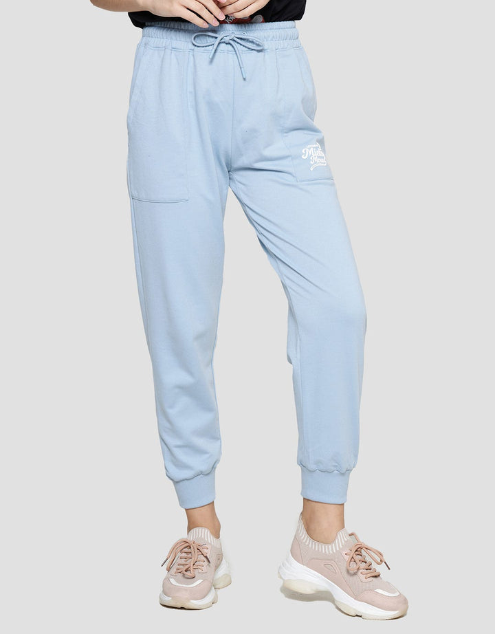 Disney Puff Mickey Mouse Celana Jogger Wanita
