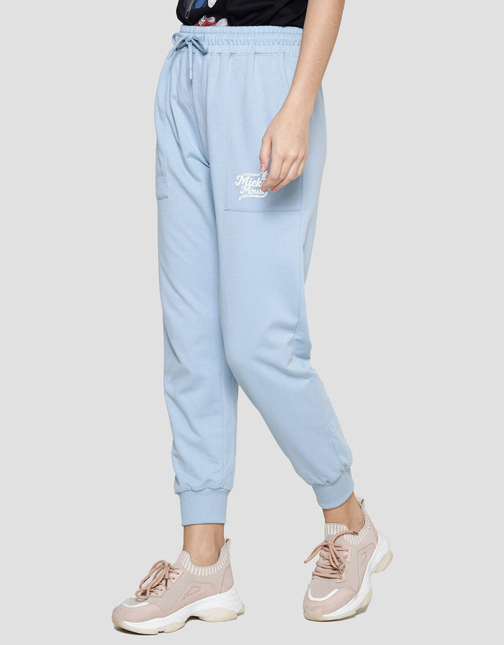 Disney Puff Mickey Mouse Celana Jogger Wanita