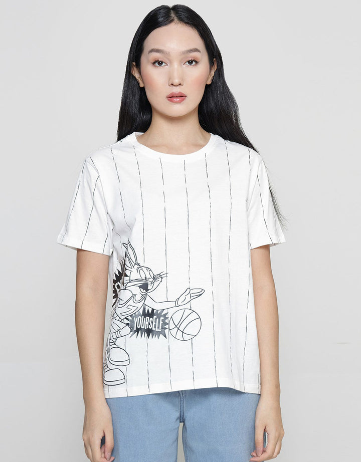 Nevada Bugs Bunny Stripe Women's T-Shirt