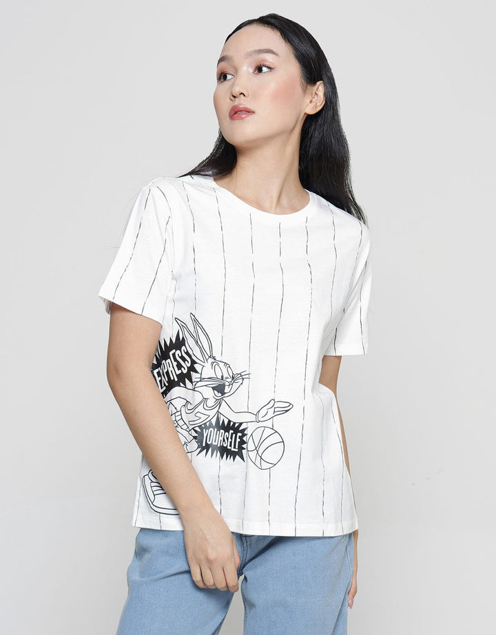Nevada Bugs Bunny Stripe Women's T-Shirt