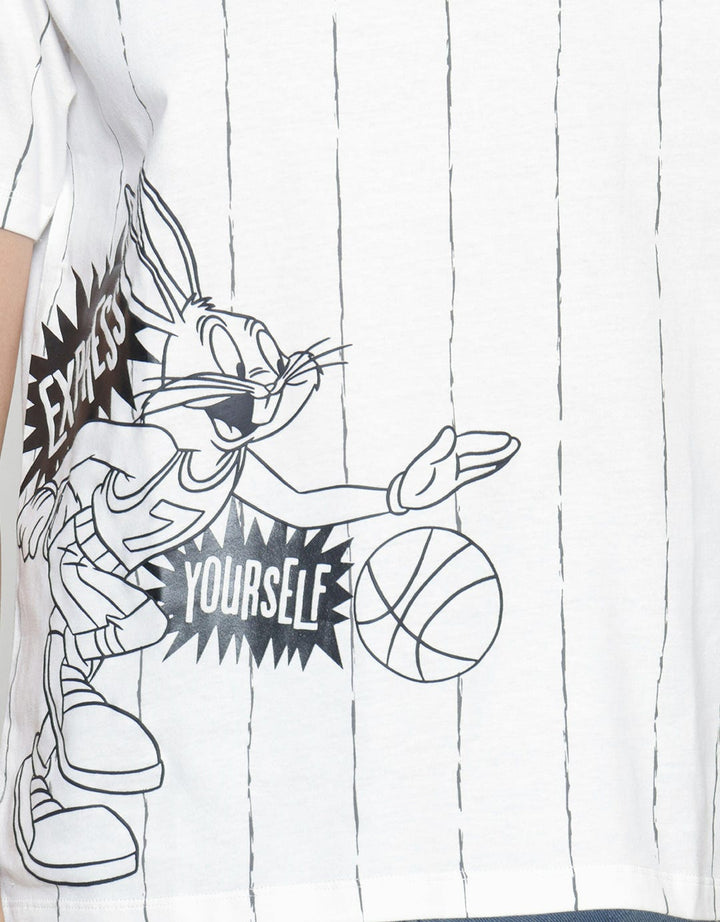 Nevada Bugs Bunny Stripe Women's T-Shirt