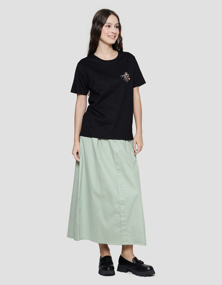Nevada Backprint Hogwards Harry Potter Kaos Wanita
