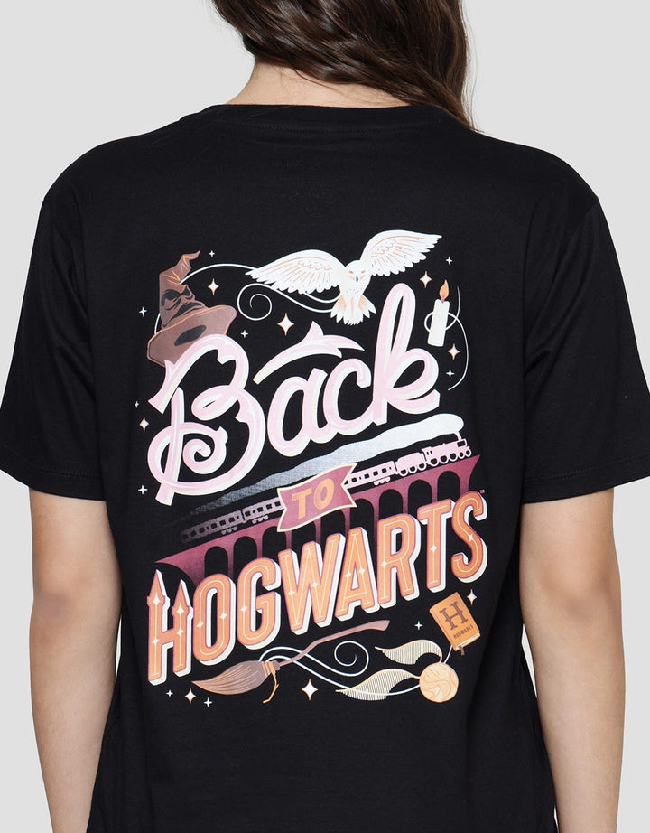 Nevada Backprint Hogwards Harry Potter Kaos Wanita