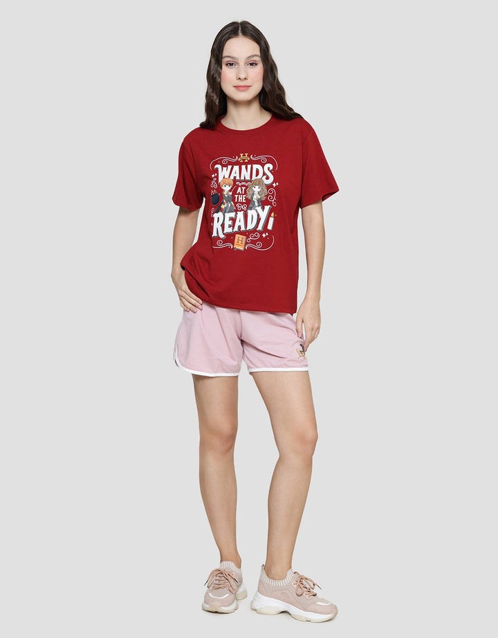 Nevada Harry Potter Print Kaos Basic Wanita