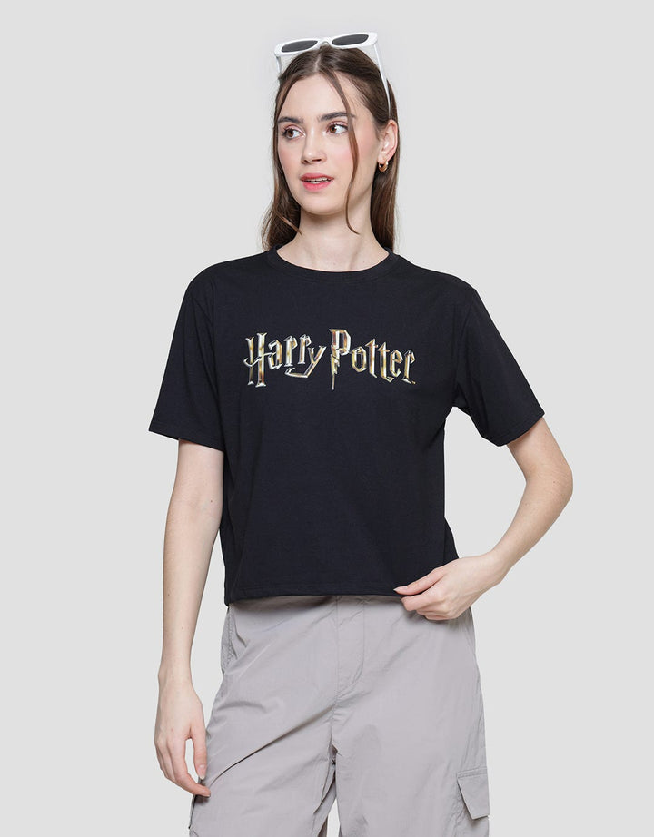 Nevada Harry Potter Kaos Boxy Lengan Pendek Wanita