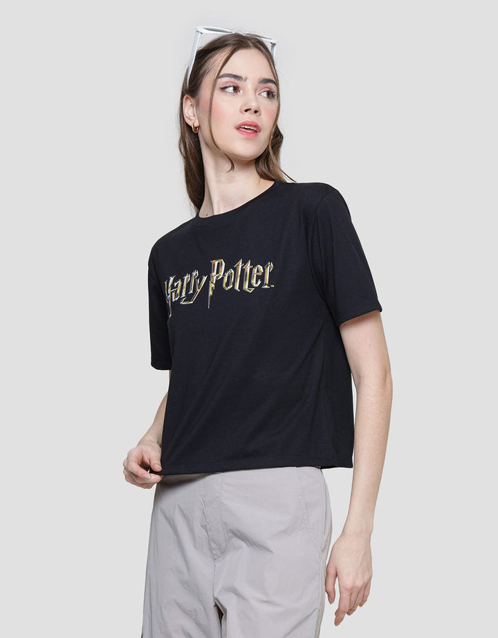 Nevada Harry Potter Kaos Boxy Lengan Pendek Wanita