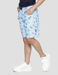 Little M Celana Pendek Woven Anak Laki-laki Print Game